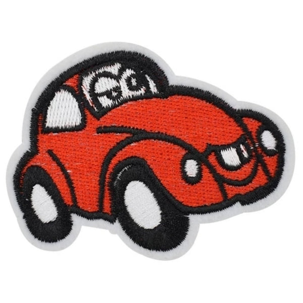 Red Bettle Car Iron-On Patch