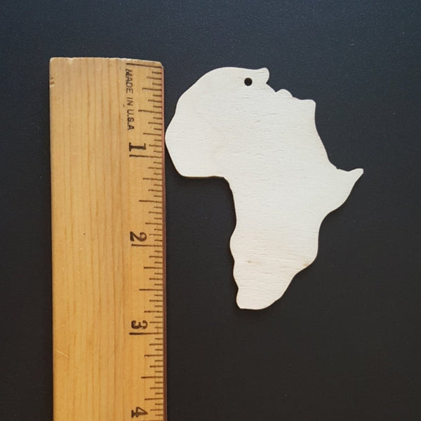 AFRICA Unfinished Ready to Decorate Natural Wood Cutout