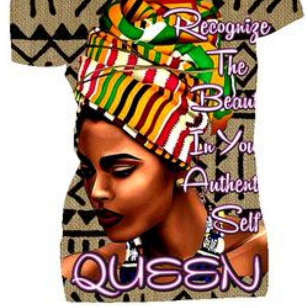 Beautiful Authentic Queen Fitted White Crew Neck Tshirt