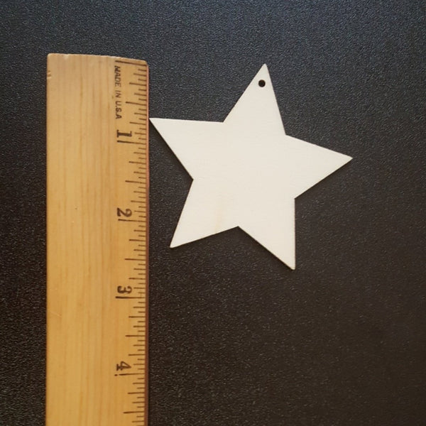 STAR Unfinished Ready to Decorate Natural Wood Cutout