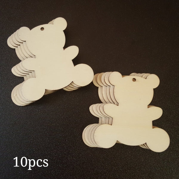 TEDDY BEAR Unfinished Ready to Decorate Natural Wood Cutout