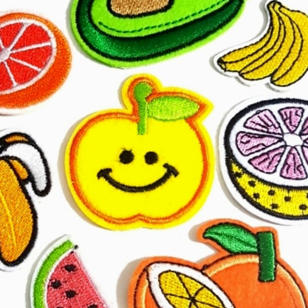 Fruits and Veggies Iron-On Patches