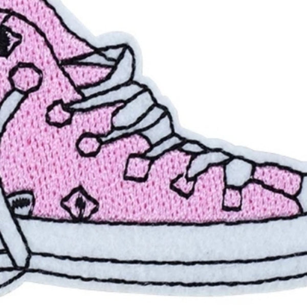 Pink Sneaker Iron-On Patch