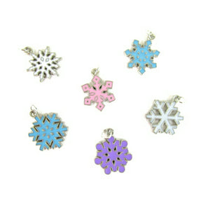 Pastel Snowflakes Charms