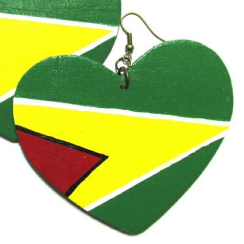 GUYANA LOVE HEART Multi-Color Fashion Jewelry Dangle Handmade Earrings